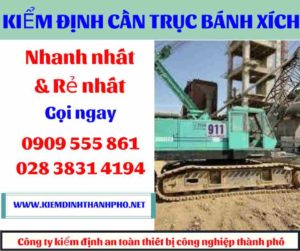 Hình ảnh Kiểm định cần trục bánh xích