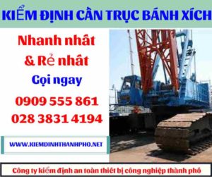 Hình ảnh Kiểm định cần trục bánh xích