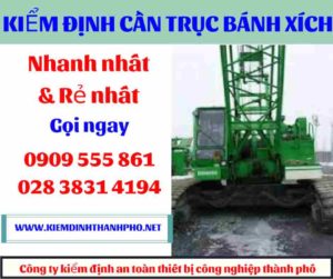 Hình ảnh Kiểm định cần trục bánh xích