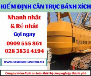 Hình ảnh Kiểm định cần trục bánh xích