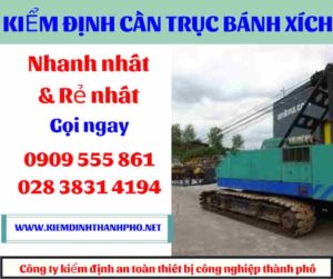 Hình ảnh Kiểm định cần trục bánh xích