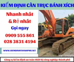 Hình ảnh Kiểm định cần trục bánh xích