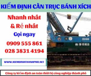 Hình ảnh Kiểm định cần trục bánh xích