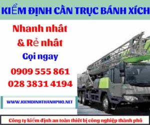 Hình ảnh Kiểm định cần trục bánh xích