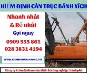 Hình ảnh Kiểm định cần trục bánh xích