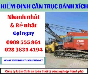 Hình ảnh Kiểm định cần trục bánh xích