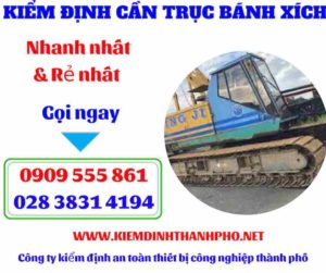 Hình ảnh Kiểm định cần trục bánh xích