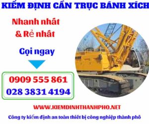 Hình ảnh Kiểm định cần trục bánh xích