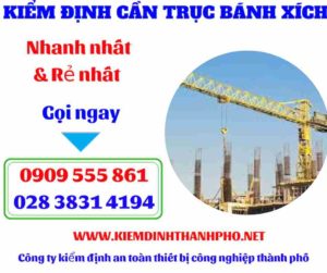 Hình ảnh Kiểm định cần trục bánh xích