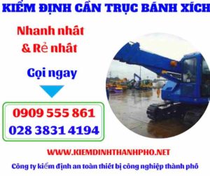 Hình ảnh Kiểm định cần trục bánh xích