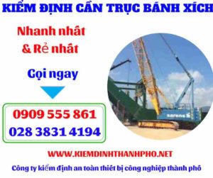 Hình ảnh Kiểm định cần trục bánh xích