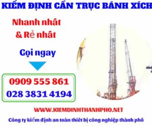 Hình ảnh Kiểm định cần trục bánh xích