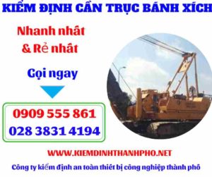 Hình ảnh Kiểm định cần trục bánh xích