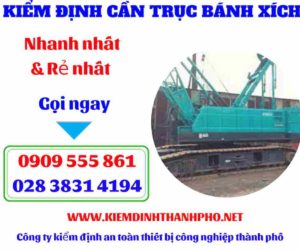 Hình ảnh Kiểm định cần trục bánh xích