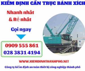 Hình ảnh Kiểm định cần trục bánh xích