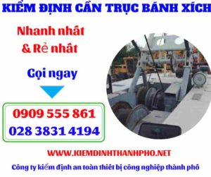 Hình ảnh Kiểm định cần trục bánh xích