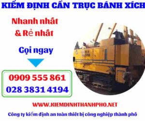 Hình ảnh Kiểm định cần trục bánh xích