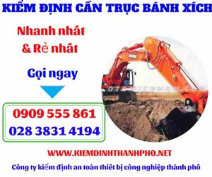 Hình ảnh Kiểm định cần trục bánh xích