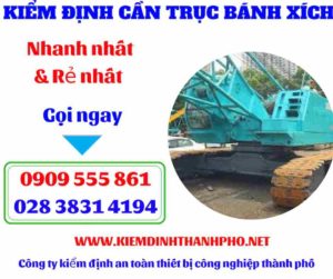 Hình ảnh Kiểm định cần trục bánh xích