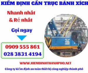 Hình ảnh Kiểm định cần trục bánh xích