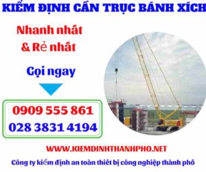 Hình ảnh Kiểm định cần trục bánh xích