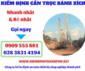 Hình ảnh Kiểm định cần trục bánh xích