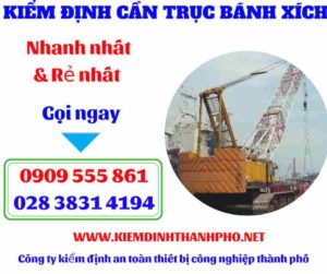 Hình ảnh Kiểm định cần trục bánh xích