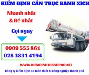 Hình ảnh Kiểm định cần trục bánh xích