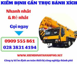 Hình ảnh Kiểm định cần trục bánh xích