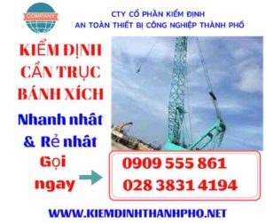 Hình ảnh Kiểm định cần trục bánh xích