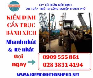 Hình ảnh Kiểm định cần trục bánh xích