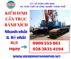 Hình ảnh Kiểm định cần trục bánh xích