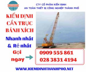 Hình ảnh kiểm định cần trục bánh xích