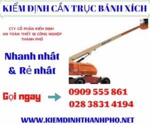 Hình ảnh kiểm định cần trục bánh xích