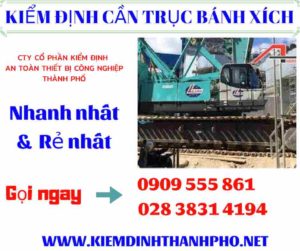 Hình ảnh kiểm định cần trục bánh xích