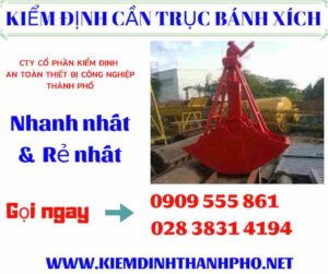 Hình ảnh kiểm định cần trục bánh xích