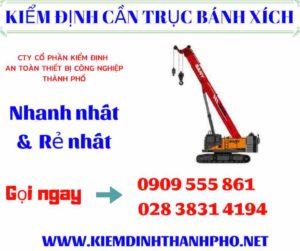 Hình ảnh kiểm định cần trục bánh xích