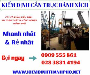 Hình ảnh kiểm định cần trục bánh xích