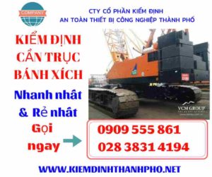 Hình ảnh kiểm định cần trục bánh xích