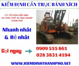 Hình ảnh kiểm định cần trục bánh xích