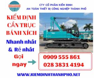 Hình ảnh kiểm định cần trục bánh xích