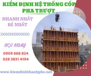 Hình ảnh kiểm định hệ thống cốp pha trượt