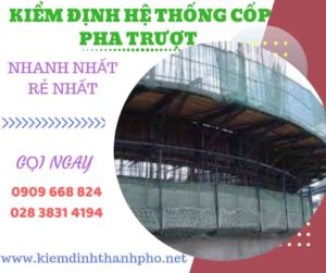 Hình ảnh kiểm định hệ thống cốp pha trượt