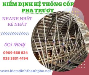 Hình ảnh kiểm định hệ thống cốp pha trượt