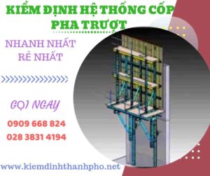 Hình ảnh kiểm định hệ thống cốp pha trượt