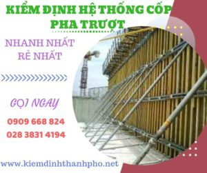 Hình ảnh kiểm định hệ thống cốp pha trượt