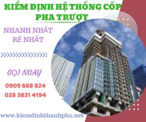 Hình ảnh kiểm định hệ thống cốp pha trượt