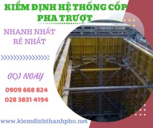 Hình ảnh kiểm định hệ thống cốp pha trượt