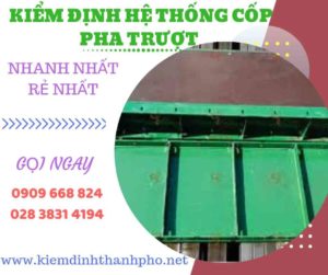 Hình ảnh kiểm định hệ thống cốp pha trượt