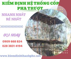 Hình ảnh kiểm định hệ thống cốp pha trượt